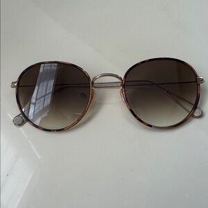 Garret Leight GLCO Paloma amber brown gradient gold tortoise sunglasses $375